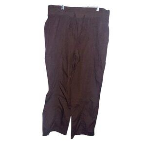 Peaches Uniforms Brown Elastic Waist Pants L